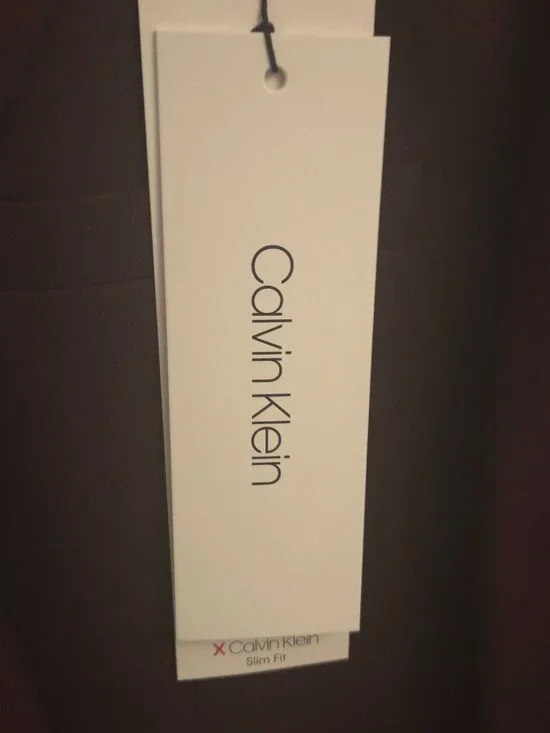 Calvin Klein Burgundy Slim Fit Stretch Blazer Men’s Jacket – New With Tags - Picture 5 of 8